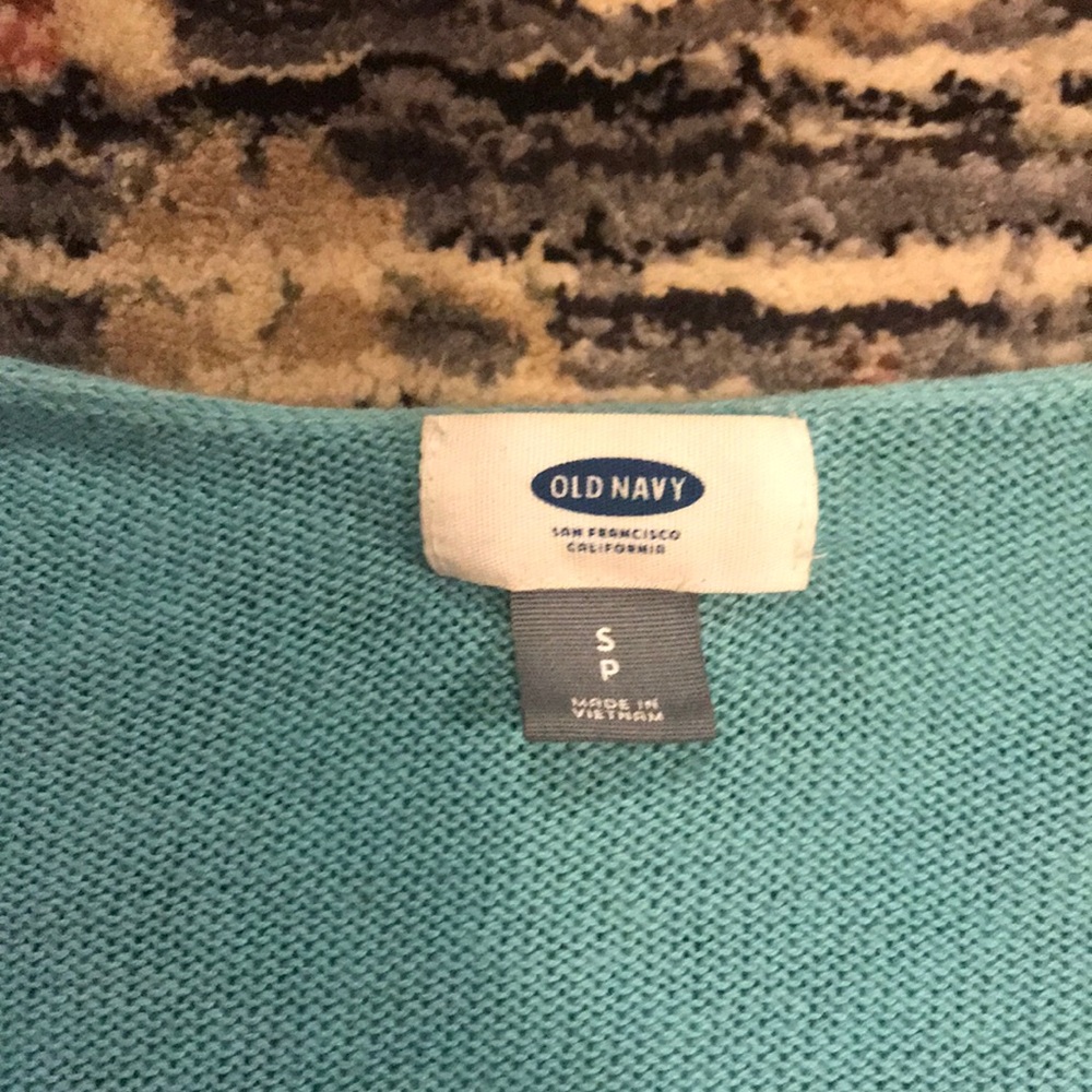 Long-Sleeved Teal Sweater - Picture 3 of 3